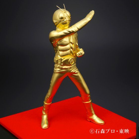 仮面ライダー 50周年 純金置物