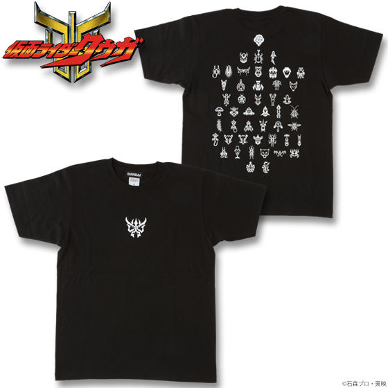 仮面ライダークウガ グロンギＴシャツ 黒（プリント色 白）│バンコレ！