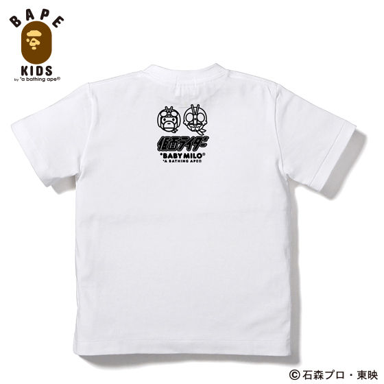 A BATHING APEコラボ 仮面ライダー Tシャツ#5 KIDS