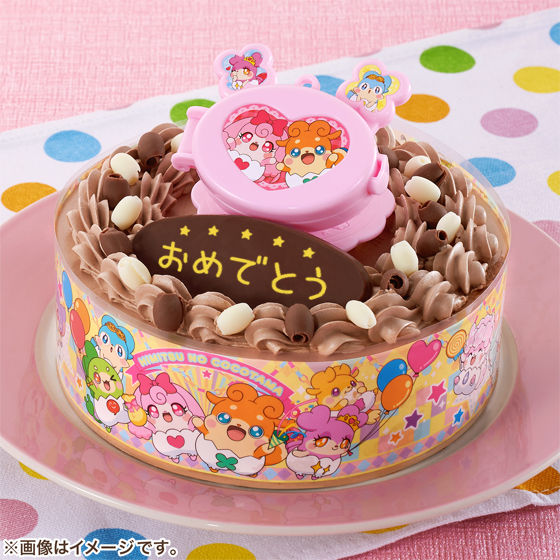 キャラデコお祝いケーキ かみさまみならい ヒミツのここたま チョコクリーム 5号サイズ おもちゃ キャラクター玩具 バンダイナムコグループ公式通販サイト