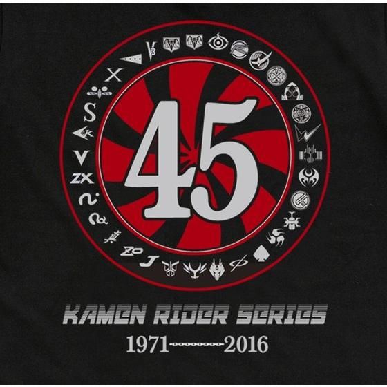 仮面ライダーシリーズ45ｔｈ Tシャツ タイフーン柄 ブラック 仮面ライダーゴースト ファッション アクセサリー バンダイナムコグループ公式通販サイト