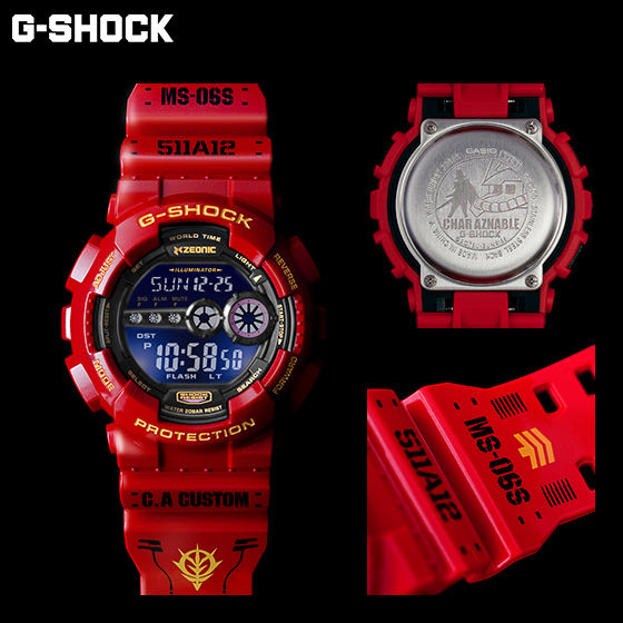 美品！機動戦士ガンダム35周年記念商品 シャア専用 G-SHOCK時計