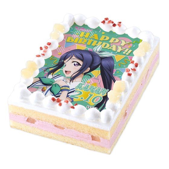 キャラデコプリントケーキ ラブライブ サンシャイン 松浦果南 誕生日ver ラブライブ サンシャイン 食品 飲料 バンダイナムコグループ公式通販サイト