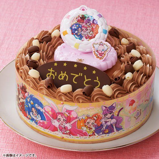 キャラデコお祝いケーキ キラキラ プリキュアアラモード チョコクリーム 5号サイズ おもちゃ プレミアムバンダイ公式通販