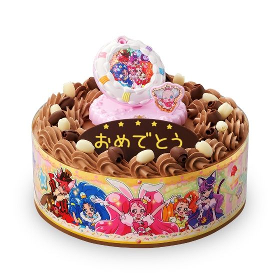 キャラデコお祝いケーキ キラキラ プリキュアアラモード チョコクリーム 5号サイズ おもちゃ バンダイナムコグループ公式通販サイト