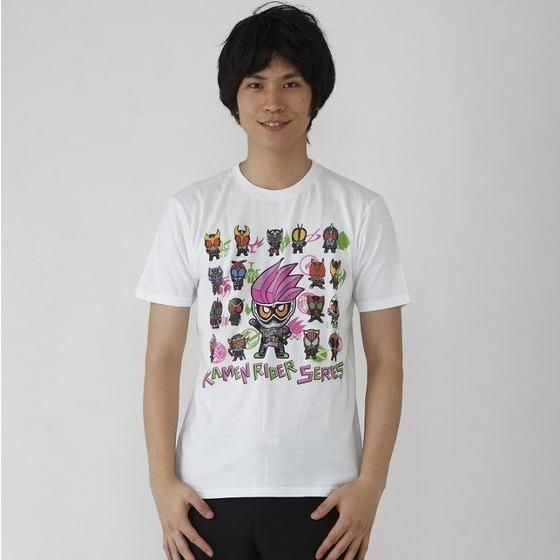 仮面ライダーエグゼイド デフォルメ柄tシャツ ショップ 白