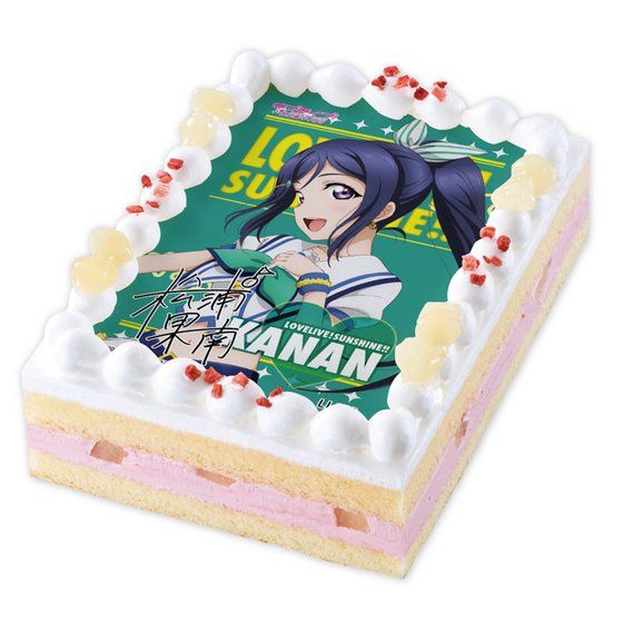 キャラデコプリントケーキ ラブライブ サンシャイン 松浦果南 17年4月上旬発送 ラブライブ サンシャイン 食品 飲料 バンダイナムコグループ公式通販サイト