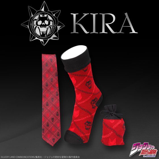�W���W���̊�Ȗ`���@�g�ǋg�e�@�l�N�^�C���C���Z�b�g  �i KIRA's tie&socks set�j