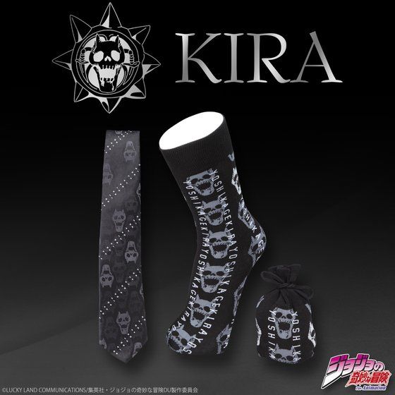 �W���W���̊�Ȗ`���@�g�ǋg�e�@�l�N�^�C���C���Z�b�g  �i KIRA's tie&socks set�j