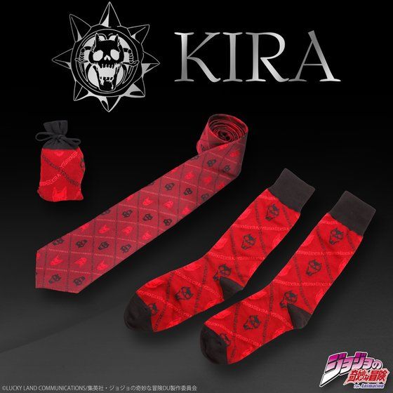�W���W���̊�Ȗ`���@�g�ǋg�e�@�l�N�^�C���C���Z�b�g  �i KIRA's tie&socks set�j
