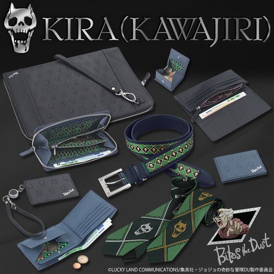 ジョジョの奇妙な冒険　吉良吉影（川尻浩作）レザーハーフウォレット ジョジョの奇妙な冒険 吉良吉影（川尻浩作）KIRA(KAWAJIRI)'s レザー