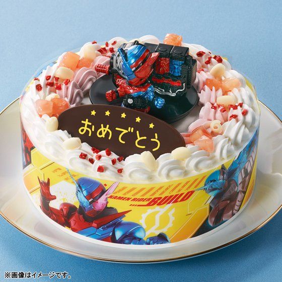 キャラデコお祝いケーキ 仮面ライダービルド(5号サイズ)