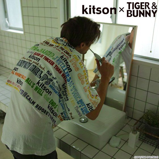 kitson × TIGER & BUNNY　バスタオル　※オリジナルハンカチ付き