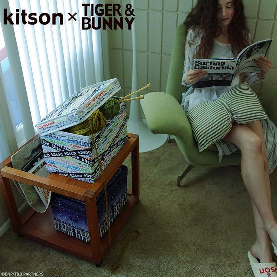 kitson × TIGER & BUNNY　ストレージボックス　※オリジナルハンカチ付き