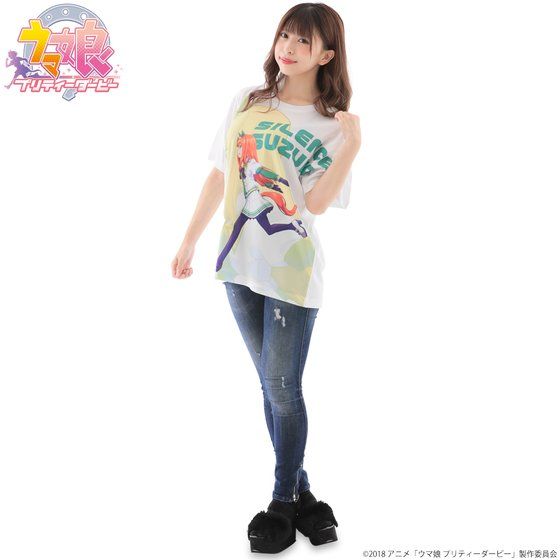 ウマ娘 BOSS ボス プリティダービー コラボTシャツ 緑 サイレンススズカ ウマ娘 BOSS ボス プリティダービー コラボTシャツ 緑