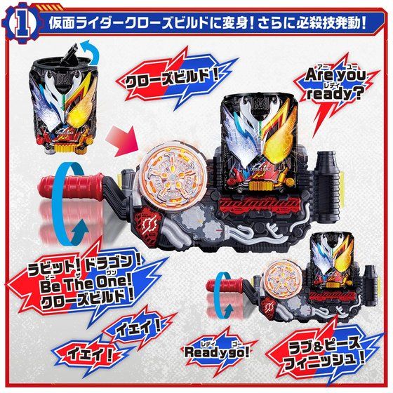 仮面ライダービルド DXクローズビルド缶