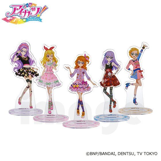 Aikatsu Style For Lady アイカツ アクリルスタンド 美月 いちご あかり スミレ ひなき眼鏡ver J Hobby Collection