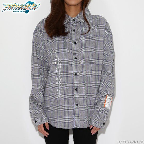 IDOLiSH7×LEGENDA YAMATO NIKAIDO Over sized Check shirts