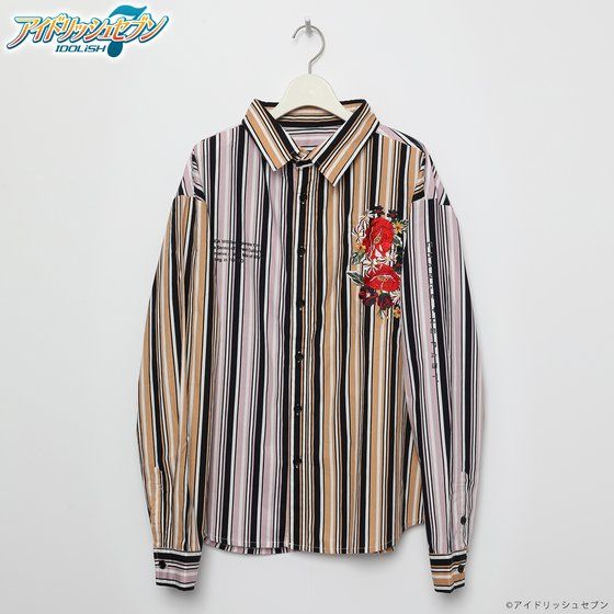IDOLiSH7×LEGENDA RIKU NANASE Blocking Stripe shirts