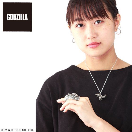 ゴジラ　背びれモチーフ4連リング:24号 ゴツゴツっと感たまらん！ゴジラの背びれがモチーフの4連リング