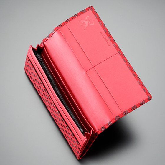機動戦士ガンダム×印傳屋 シャア専用 長財布（赤×黒） | ガンダム