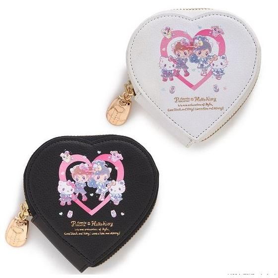 ふたりはプリキュアハローキティ フェイクレザーハートコイン