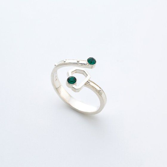 ���i����L�����C�W���[�@SILVER925�@�I�[�v�������O