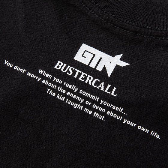 ONE PIECE@BUSTERCALL@Tshirt GIN black