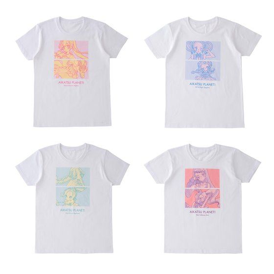 アイカツ！デザインマート　トライカラーTシャツ【M〜Lサイズ】