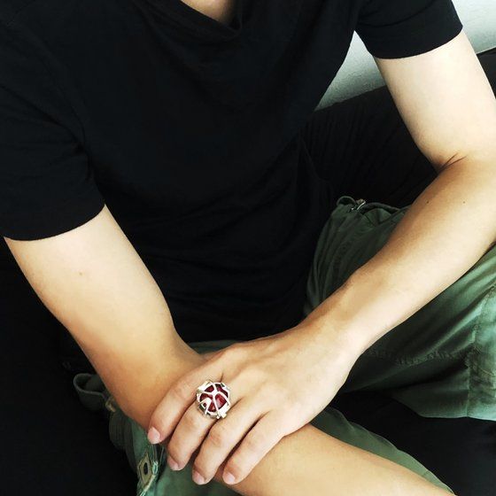 ���ʃ��C�_�[�E�B�U�[�h�@�E�B�U�[�h�t���C�������O�f�U�C���@silver925�@�����O