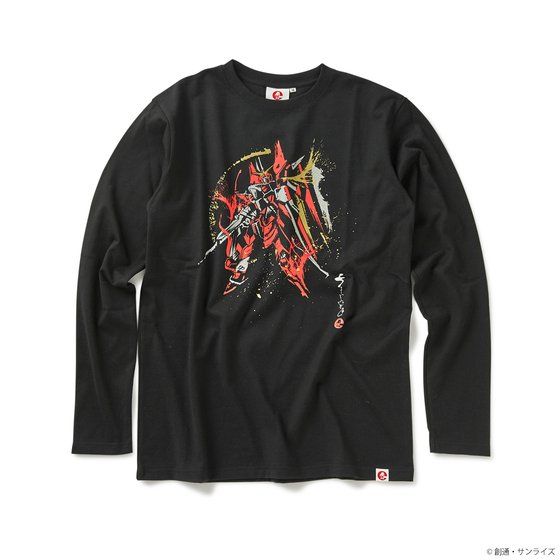 STRICT-G JAPAN 『機動戦士ガンダム SEED』長袖Tシャツ 筆絵風ジャスティスガンダム柄