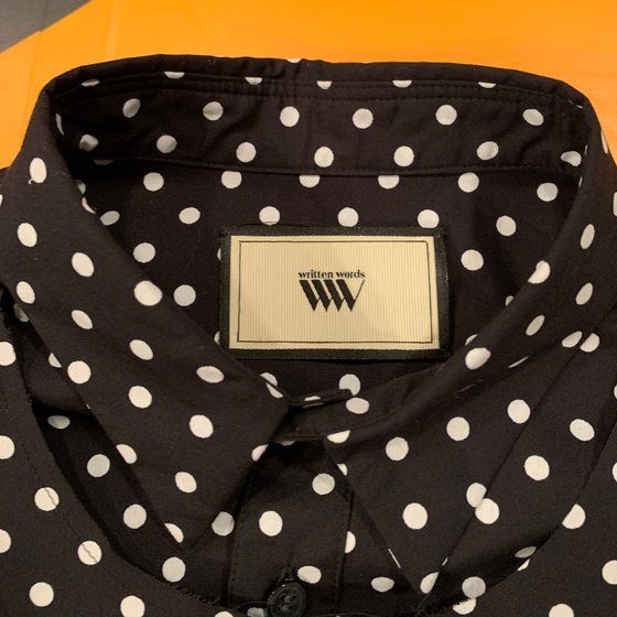 ʃC_[ZCo[@written words@Dot Shirt with ScarfihbgVcj_RH^f