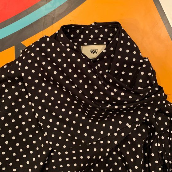 ʃC_[ZCo[@written words@Dot Shirt with ScarfihbgVcj_RH^f