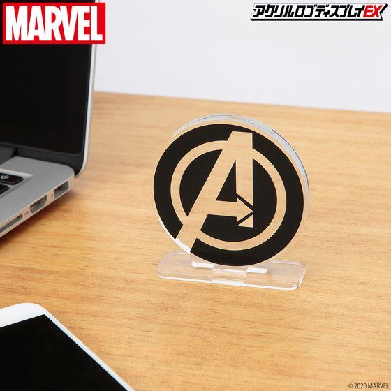 アクリルロゴディスプレイex Marvel ヒーローマーク アベンジャーズ 2次受注 21年9月発送分 バンコレ