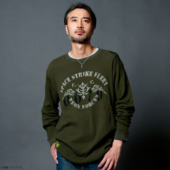 STRICT-G.ARMS『機動戦士ガンダム』 ワッフル長袖Tシャツ ZEON FORCES