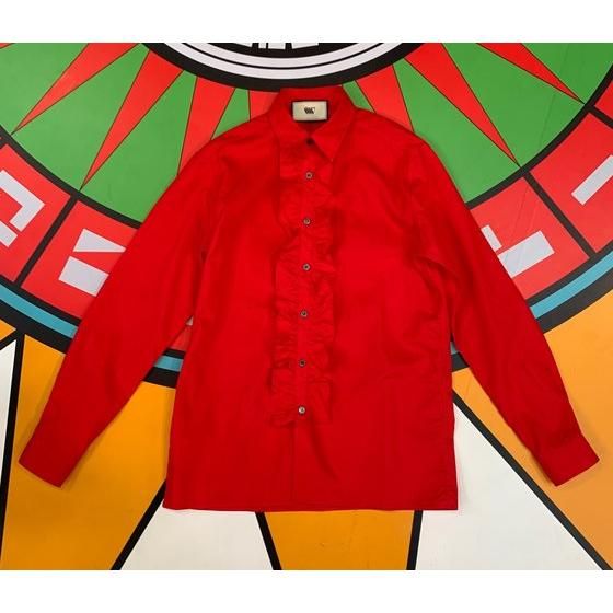 ʃC_[ZCo[@written words@Frill Shirt itVcj_RH^f