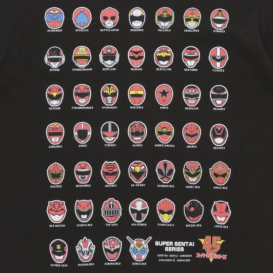 機界戦隊ゼンカイジャー ゼンカイザー 歴代レッドtシャツ バンコレ