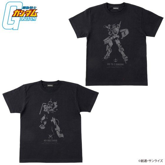 機動戦士ガンダム BLACKシリーズ Tシャツ 【2022年5月発送】