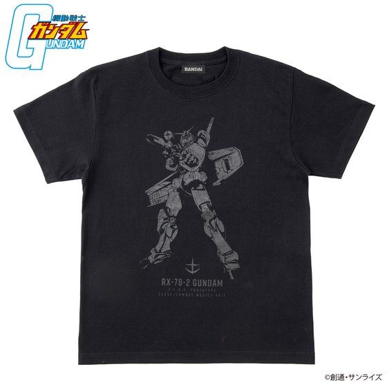 機動戦士ガンダム BLACKシリーズ Tシャツ 【2022年5月発送】