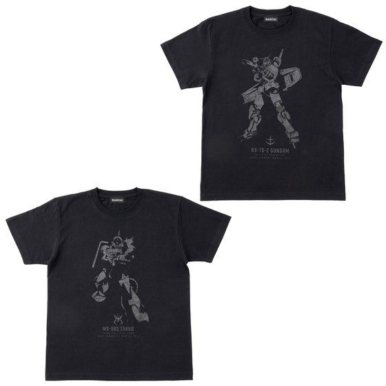 機動戦士ガンダム BLACKシリーズ Tシャツ 【2022年5月発送】