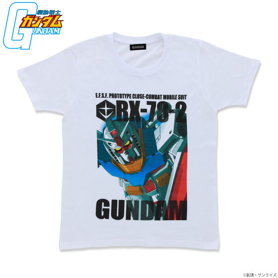 機動戦士ガンダム フルカラーTシャツ 白ボディver. 【2022年6月発送】