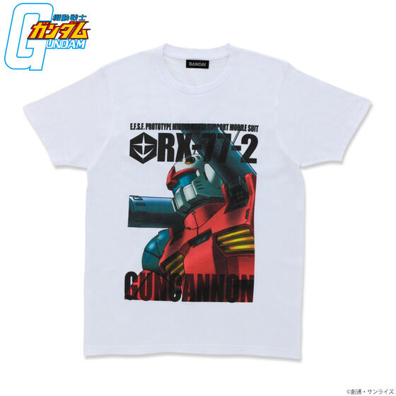 機動戦士ガンダム フルカラーTシャツ 白ボディver. 【2022年6月発送】