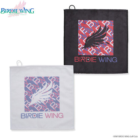 BIRDIE WING(バーディーウイング) 　ロゴデザインループ付きフェイスタオル