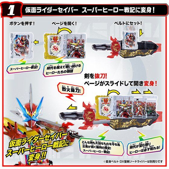 【限定販売】仮面ライダーセイバー　DXスーパーヒーロー戦記ワンダーライドブック