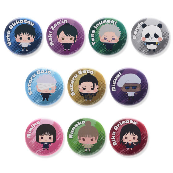 【ハピクロ！】劇場版 呪術廻戦 0　ちぃきゃら 缶バッジ（ランダム全10種）【三次受注：2022年7月発送】