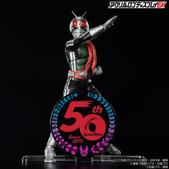 アクリルロゴディスプレイEX 仮面ライダー生誕50周年ロゴ/仮面ライダーリバイスVer.（ブラック）【7次受注2022年7月発送分】