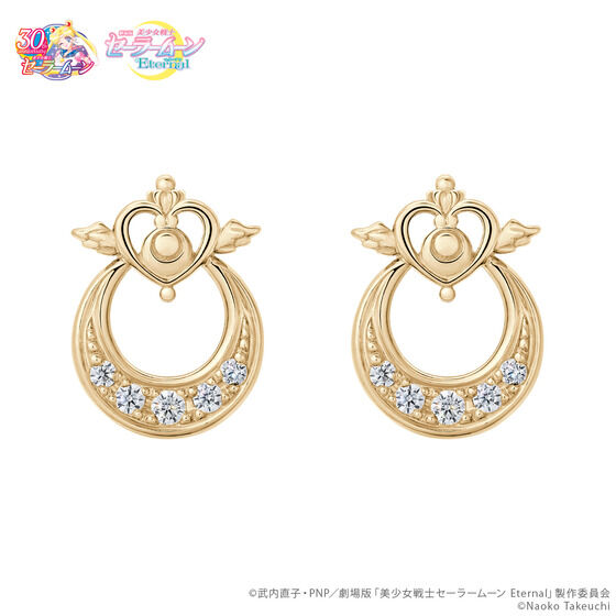 Crisis Moon Compact Pierced Earrings K18イエローゴールド(ダイヤモンド込)【一般販売：2022年10月お届け】
