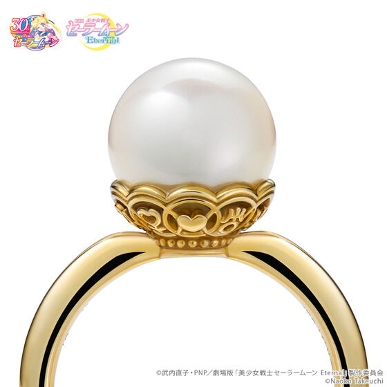 【U-TREASURE】Sailor Guardians Circle Ring シルバー(ゴールドコーティング・淡水パール込)【12月お届け】