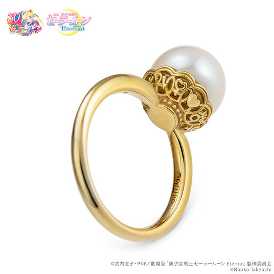 【U-TREASURE】Sailor Guardians Circle Ring シルバー(ゴールドコーティング・淡水パール込)【12月お届け】