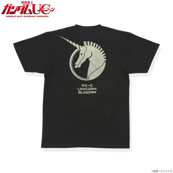 機動戦士ガンダムUC ゴールドラメプリント Tシャツ 【2022年9月発送】